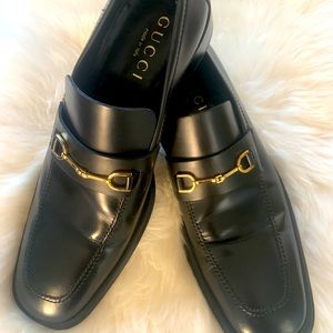 GUCCI Men’s Black Leather Loafers